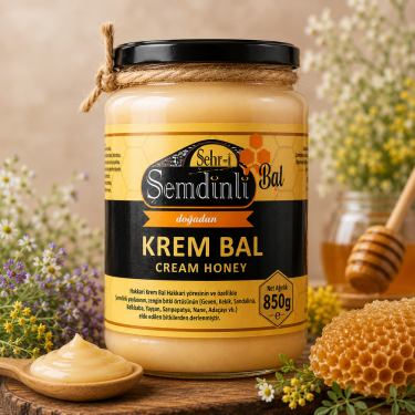 Şehri Şemdinli Doğal Krem Bal 850 gr.